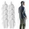 6x Einweg Regenjacke mit Kaputze transparent Einheitsgröße Produktbild-Vorschau 1