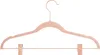A pink velvet hanger with two clips is shown against a white background. Produktbild-Vorschau