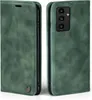 Two views of a green flip-style phone case for a Samsung Galaxy A34 5G. Produktbild-Vorschau