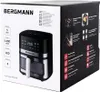 The image shows the retail packaging of an air fryer. Anteprima dell’immagine prodotto