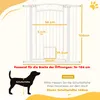 Barrière de sécurité pour chien PawHut, 76-104 cm, barrière Voir les images du produit 3