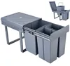 MinteLiv Einbaumülleimer 20L+2x10L Mülltrennsystem Produktbild-Vorschau 1