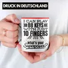 Trendation - Piano Klavier Tasse Geschenk Klavierspieler Produktbild-Vorschau 2