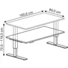 Bureau XMST16, 160 x 80 cm Voir les images du produit 6