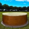 Stahlwandpool rund 350x120 cm, Stahl 0,4 mm Holzoptik, Produktbild-Vorschau 2
