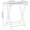 Tavolo da Giardino Pieghevole 50x36x60 cm Legno Massello Anteprima dell’immagine prodotto 9