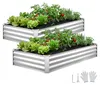 VEVOR - Lot de 2 jardinières surélevées en métal 180 x 90 x Voir les images du produit 2