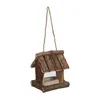 Relaxdays Vogelfutterhaus Holz, zum Aufhängen, HBT: 17 x 15 Produktbild-Vorschau 10