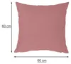 Kissenbezug 2er Set altrosa 60x60 cm Struktur Leinenoptik Produktbild-Vorschau 3