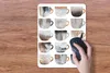 MuchoWow® Mauspad Mousepad Kaffeetassen - Abstrakt - Muster Produktbild-Vorschau 3