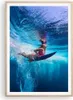 Gerahmtes Poster - Rahmen in heller Eiche - Surfen Frau Produktbild-Vorschau 1