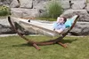 VIVERE Hängematte aus Baumwolle mit Gestell aus Holz 260 cm Produktbild-Vorschau 5