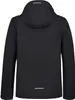The back view of a black hooded jacket. Produktbild-Vorschau