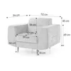 BEAUTYSOFA | Couchgarnitur VENEZIA Chenillestoff Beige – Produktbild-Vorschau 16