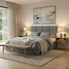 Polsterbett 140x200 cm mit Lattenrost, stabiles Doppelbett Produktbild-Vorschau 2
