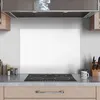 DEQORI Küchenrückwand Glas 80x60 cm 'Weiß' Spritzschutz Bad Produktbild-Vorschau 3