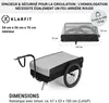 Klarfit Remorque Velo Cargo, Charette Velo à 2 Roues, Voir les images du produit 6