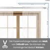 wometo Fadenvorhang Türvorhang Fäden 90x245 weiß - Produktbild-Vorschau 2