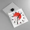 Wanduhr - Quadrat - Glasuhr - Japan Blume Kirschen - Produktbild-Vorschau 2