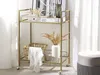 BELIANI Servierwagen Gold Glas Metall 90 x 66 x 40 cm Mobil Produktbild-Vorschau 2