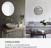 Elegance by Casa Chic - Rosegoldener Wandspiegel aus Metall Produktbild-Vorschau 3