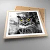 Gerahmtes Poster - Rahmen in heller Eiche - Eule Vogel Produktbild-Vorschau 3