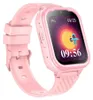 A close-up, angled view of a pink smartwatch. Produktbild-Vorschau