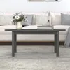 vidaXL Couchtisch Grau 110x55x45 cm Massivholz Kiefer Produktbild-Vorschau 3