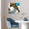 MuchoWow® Poster Katze - Pfote - Kopf 50x50 cm - Produktbild-Vorschau 5