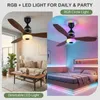 Wentylator sufitowy z oświetleniem, Ø 60 cm, 48 W, lampa Podgląd zdjęcia produktu 6