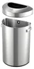 EKO - Urban half rond 80 liter - Stainless steel   - Matt Productafbeelding-voorbeeld 2