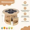 Rundes Kindertisch- und Stuhlset mit Stauraum Produktbild-Vorschau 2