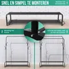 Avalo Industrieel Kledingrek Dubbele Stang - Metaal - Productafbeelding-voorbeeld 3