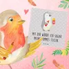 Mr. & Mrs. Panda doppelkarte Pinguin Pommes - Grau Pastell Produktbild-Vorschau 5