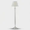 Lampa stojąca metalowa i tekstylna, w kolorach srebrnym i Podgląd zdjęcia produktu 5