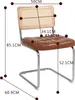 MODFU Jídelní židle set / Jídelní židle s 2 ratanovými Náhled obrázku produktu 6