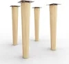 4x sossai Holzfüße rund - gerade Ausführung 25cm Buche Produktbild-Vorschau 3