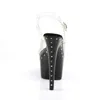 ADORE-708LS Damen Sandale von Pleaser, Transparent Schwarz Produktbild-Vorschau 4