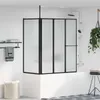 vidaXL Duschwand Weiß 120 x 70 x 137 cm Aluminium Produktbild-Vorschau 2