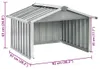 vidaXL Garage pour tondeuse 92x97x63 cm Acier galvanisé Voir les images du produit 8