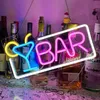 Dimmbar Neon Schild LED Deko Schild BAR Leuchtreklame Party Produktbild-Vorschau 6