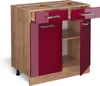 Meuble cuisine Vicco R-Line Rouge brillant 80cm sans PT, Voir les images du produit 4