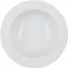 A top-down view of a white ceramic bowl with a decorative rim. Produktbild-Vorschau