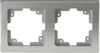 ChiliTec 21114 DELPHI 2-fach Rahmen silber Produktbild-Vorschau 3