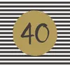 Paper + Design 201318, Schwarz, Gold, Quadratisch, 330 mm, Produktbild-Vorschau 2