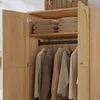Merax Kleiderschrank mit Rattan-Optik, Kinderschrank mit Produktbild-Vorschau 10