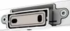 A close-up, angled view of a chrome-plated toilet paper holder, partially extended from its mounting bracket. Anteprima dell’immagine prodotto