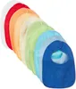 A set of baby bibs arranged in a rainbow pattern. Produktbild-Vorschau