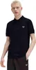 Fred Perry Polo schwarz einfarbig Baumwolle Produktbild-Vorschau 1