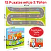 Zahlen lernen von 1 bis 12, 12 Puzzles mit je 2 Teile,  Produktbild-Vorschau 4